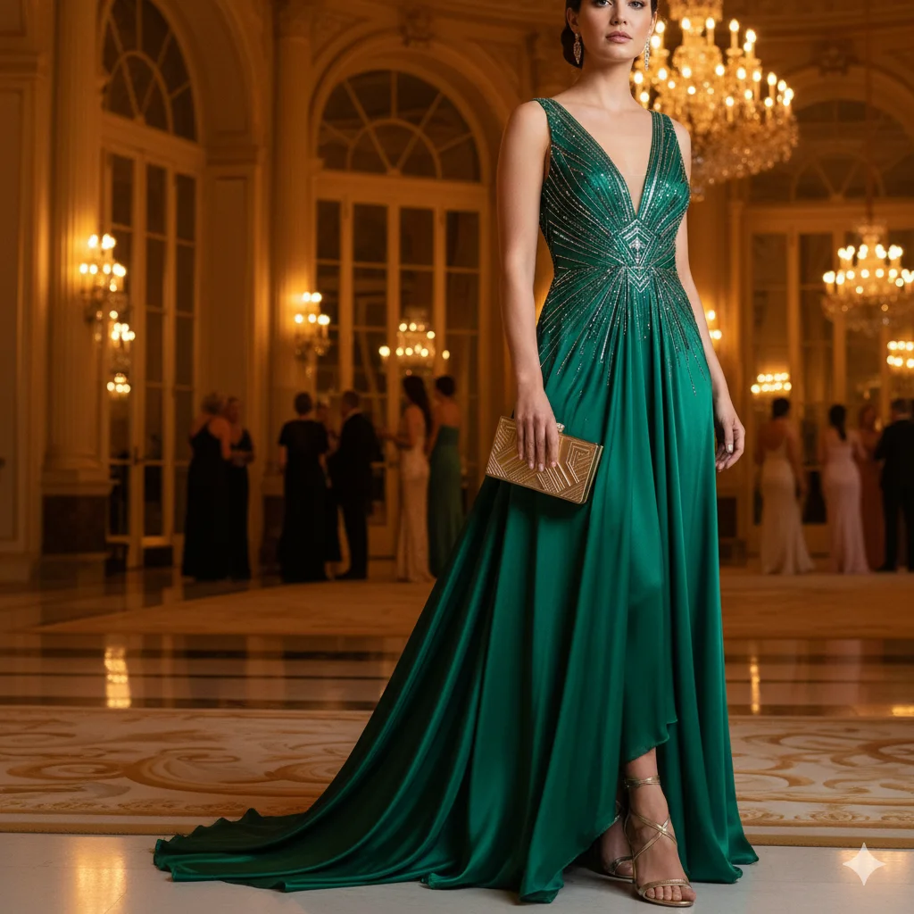 What Color Shoes To Wear With Emerald Green Dress