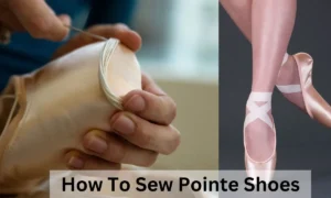 how to sew pointe shoes