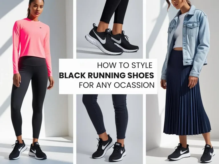 BLACK RUNNING SHOES OUTFIT