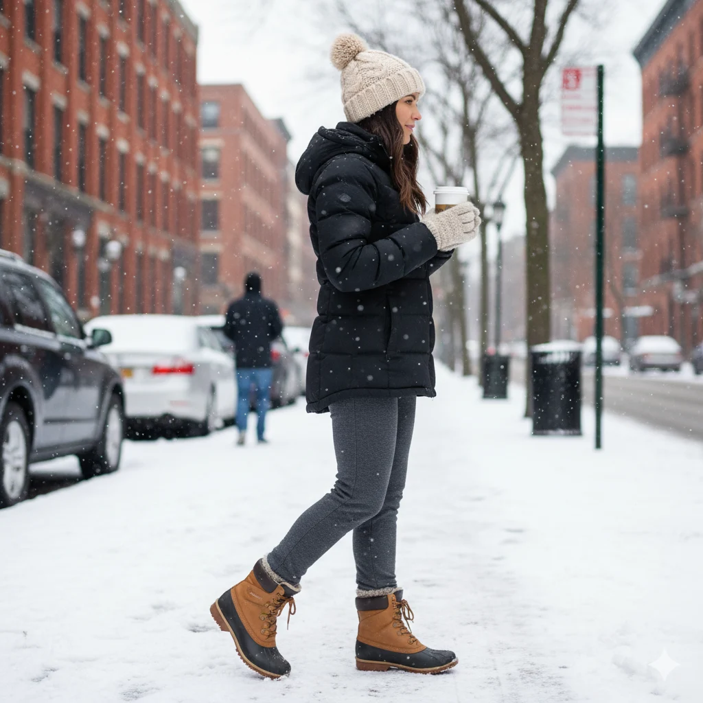 How to Style Winter Shoes with Jeans & Leggings 2 winter Shoes with Jeans & Leggings