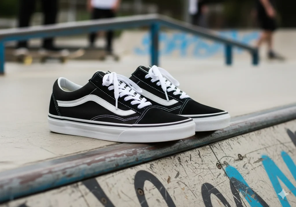10 Best Back to School Sneakers for Comfort & Style 4 Vans Old Skool suede and canvas sneakers with signature side stripe for back to school skateboard style